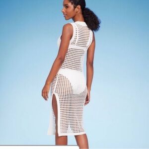 Shade and Shore Chic Sleeveless Crochet Dress